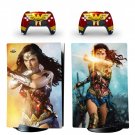 Wonder Woman decal skin for PS5 digital Console with 2 Controllers