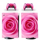 Rose decal skin for PS5 digital Console with 2 Controllers