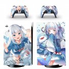 Anime decal skin for PS5 digital Console with 2 Controllers