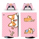 Cute Corgi decal skin for PS5 digital Console with 2 Controllers