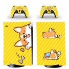 Cute Corgi decal skin for PS5 digital Console with 2 Controllers