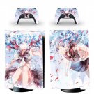 Anime decal skin for PS5 digital Console with 2 Controllers