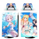 Anime decal skin for PS5 digital Console with 2 Controllers