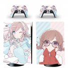 Anime decal skin for PS5 digital Console with 2 Controllers