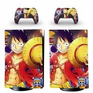 One Piece decal skin for PS5 digital Console with 2 Controllers