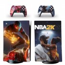 NBA2K21 decal skin for PS5 digital Console with 2 Controllers