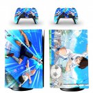 Captain Tsubasa decal skin for PS5 digital Console with 2 Controllers