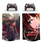 SCARLET NEXUS decal skin for PS5 digital Console with 2 Controllers