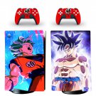 Dragon Ball decal skin for PS5 digital Console with 2 Controllers