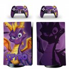 Spyro the dragon decal skin for PS5 digital Console with 2 Controllers