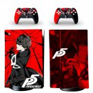Persona 5 decal skin for PS5 digital Console with 2 Controllers
