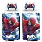 Spiderman decal skin for PS5 digital Console with 2 Controllers