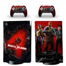 Back 4 Blood decal skin for PS5 digital Console with 2 Controllers
