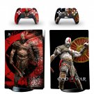 God of War decal skin for PS5 digital Console with 2 Controllers