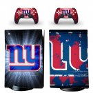 New York Giants decal skin for PS5 digital Console with 2 Controllers