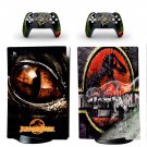 Jurassic Park decal skin for PS5 digital Console with 2 Controllers