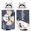 Genshin Impact decal skin for PS5 digital Console with 2 Controllers