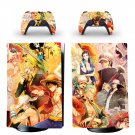One Piece decal skin for PS5 digital Console with 2 Controllers