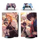 Demon Slayer decal skin for PS5 digital Console with 2 Controllers