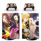 Demon Slayer decal skin for PS5 digital Console with 2 Controllers