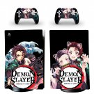 Demon Slayer decal skin for PS5 digital Console with 2 Controllers