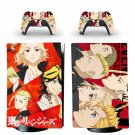 Tokyo Avengers decal skin for PS5 digital Console with 2 Controllers