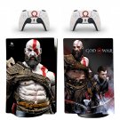 God of War decal skin for PS5 digital Console with 2 Controllers