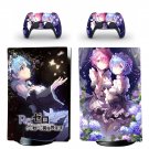 Date A Live decal skin for PS5 digital Console with 2 Controllers