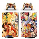 One Piece decal skin for PS5 digital Console with 2 Controllers