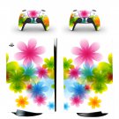 Flower Texture decal skin for PS5 digital Console with 2 Controllers