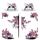 Flower Texture decal skin for PS5 digital Console with 2 Controllers