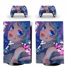 Hatsune Miku decal skin for PS5 digital Console with 2 Controllers