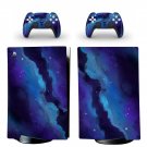 Sky Texture decal skin for PS5 digital Console with 2 Controllers