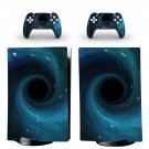 Turning Texture decal skin for PS5 digital Console with 2 Controllers