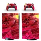 Digital Texture decal skin for PS5 digital Console with 2 Controllers
