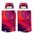 Digital Texture decal skin for PS5 digital Console with 2 Controllers
