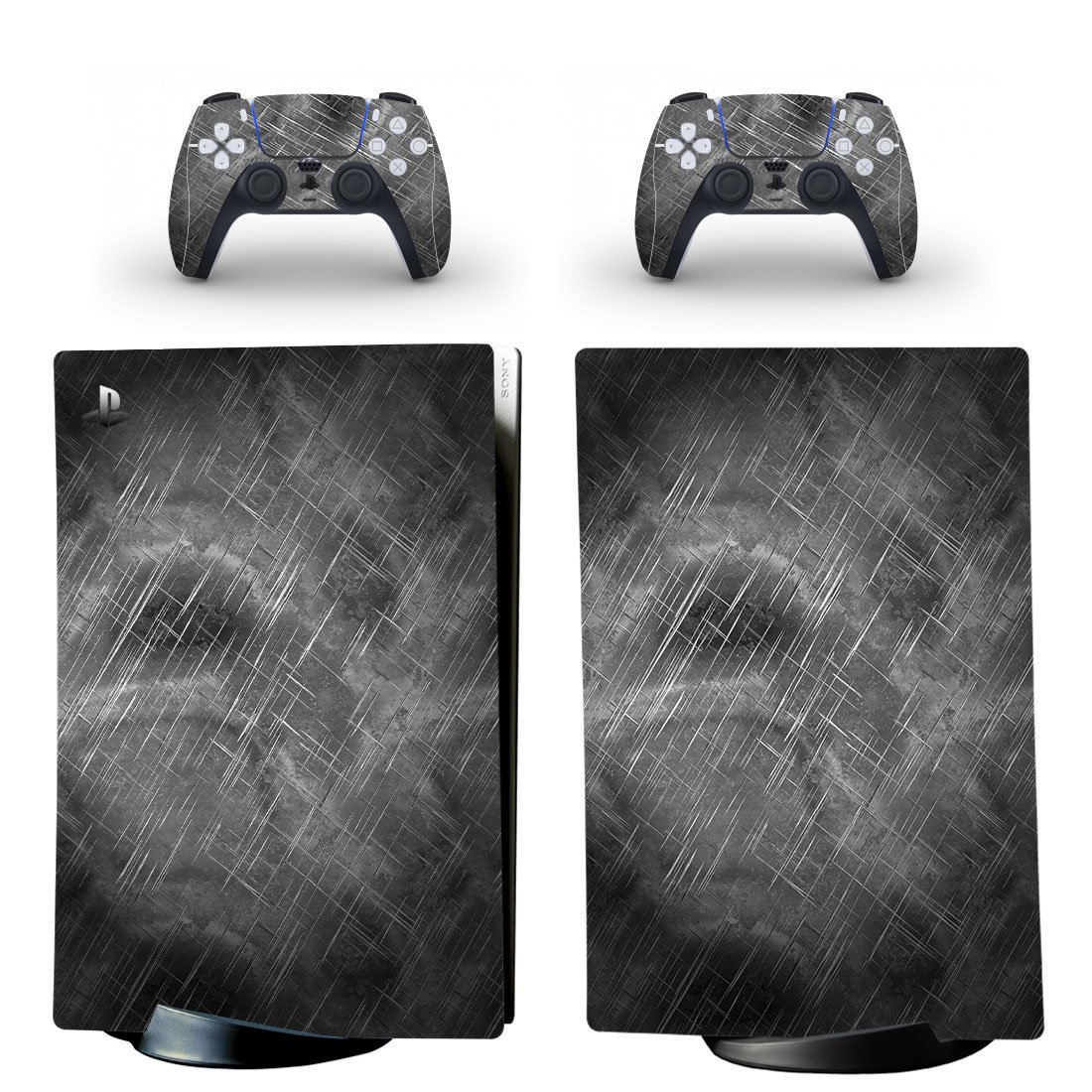 Digital Texture decal skin for PS5 digital Console with 2 Controllers