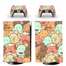 Cartoon Texture decal skin for PS5 digital Console with 2 Controllers