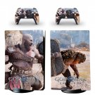 God of War decal skin for PS5 digital Console with 2 Controllers