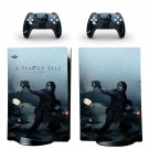 A Plague Tale decal skin for PS5 digital Console with 2 Controllers