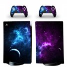 Sky Texture decal skin for PS5 digital Console with 2 Controllers