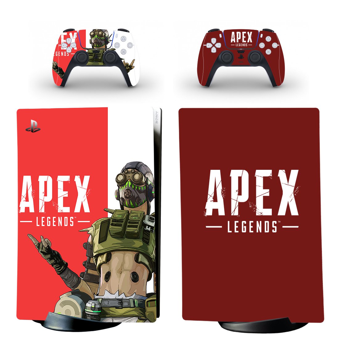 Apex Legends decal skin for PS5 digital Console with 2 Controllers