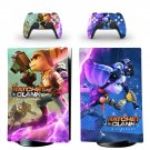 Ratchet and Clank decal skin for PS5 digital Console with 2 Controllers