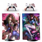 Overwatch decal skin for PS5 digital Console with 2 Controllers