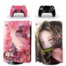 Demon Slayer decal skin for PS5 digital Console with 2 Controllers