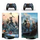 God of War decal skin for PS5 digital Console with 2 Controllers