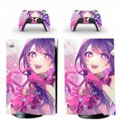 Oshi no Ko decal skin for PS5 digital Console with 2 Controllers