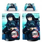 Demon Slayer decal skin for PS5 digital Console with 2 Controllers
