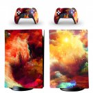 Sky Texture decal skin for PS5 digital Console with 2 Controllers