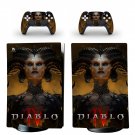 Diablo decal skin for PS5 digital Console with 2 Controllers